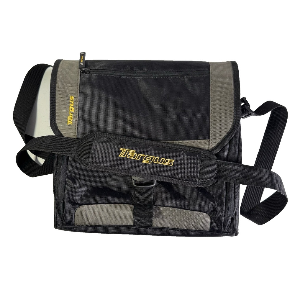 TARGUS Messenger Bag City Gear Mini for Most Tablets/ipads - Black/Gray W‎ Pouch